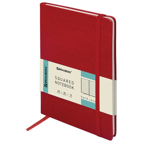 Блокнот А5 Brauberg Metropolis Special 80 листов, клетка 111575 цена за 2 шт , 